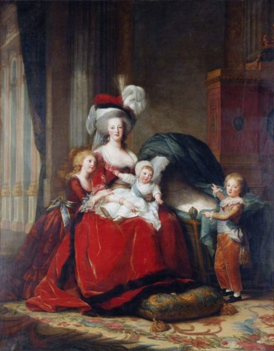 Портрет Марии Антуанетты с детьми.