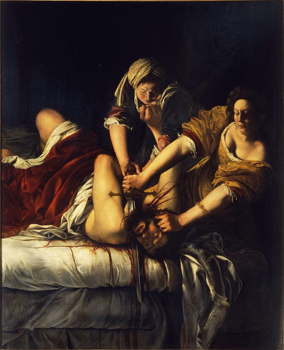 Юдифь, обезглавливающая Олоферна. А. Джентилески, 1625 год. | Фото: ranker.com.