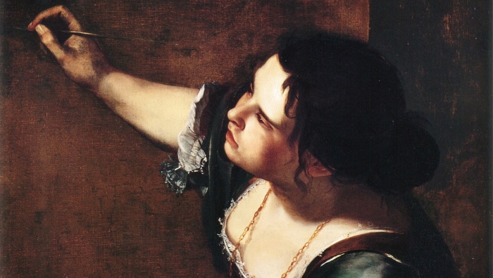 Автопортрет в обреза аллегории Живописи. А. Джентилески, 1638-1639 гг. | Фото: artguide.com.