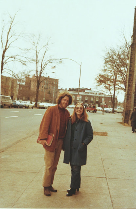 Билл Клинтон и Хиллари Родхэм (до свадьбы) в Йелле. Январь 1972г.