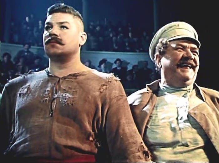 Кадр из фильма *Борец и клоун*, 1957 | Фото: kino-teatr.ru
