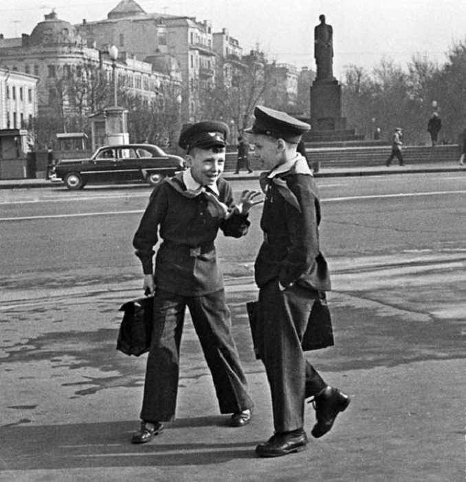Московские школьники в 1963 году. 