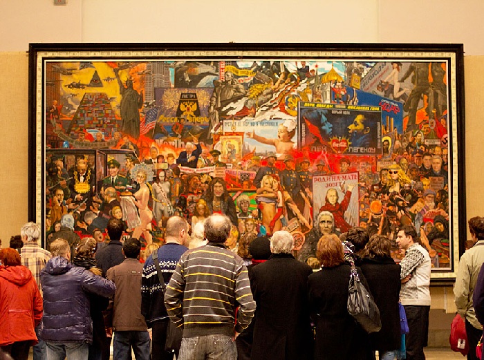 Рынок нашей демократии. Галерея на Волхонке. Автор: И.С. Глазунов