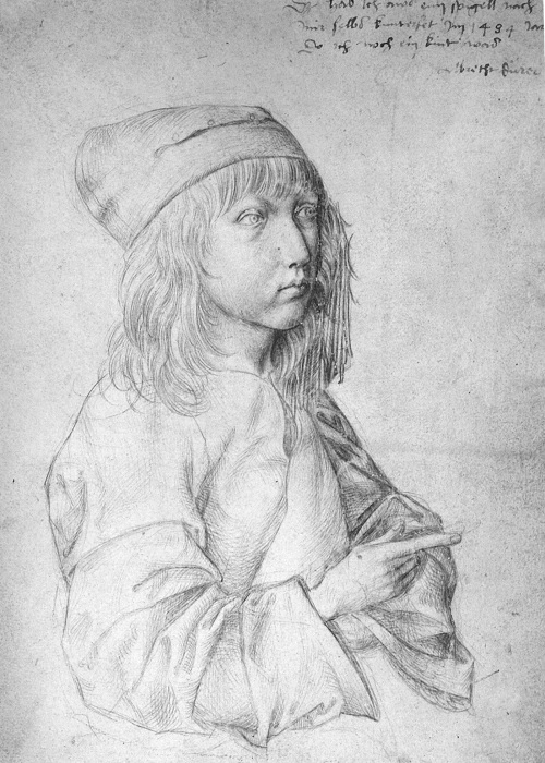 Первый автопортрет Дюрера, выполненный в 13 лет. Автор А. Дюрер. ¦ Фото: wikiart.org.