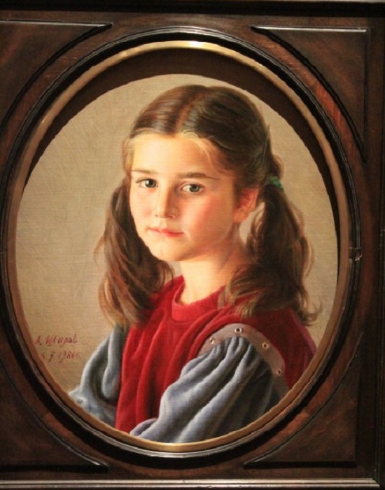 Портрет дочери. (1986) Автор: Александр Шилов.