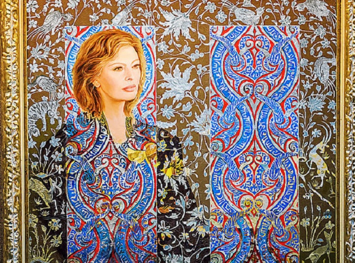 Портрет Софи Лорен от Никаса Сафронова.  | Фото: oknovmoskvu.ru