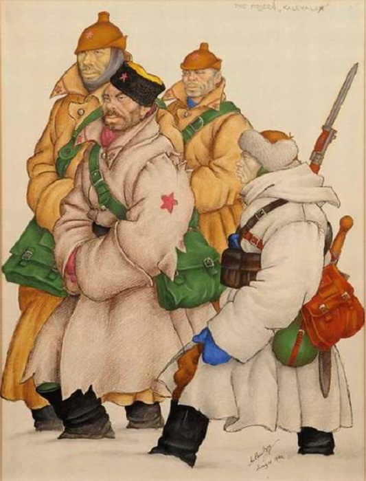 Современная Калевала (Группа красных латышских стрелков) - (1920)