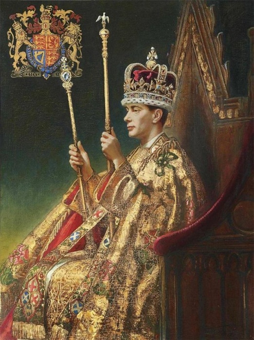 Король Георг VI в короне Св. Эдуарда - годы правления (1936—1952)