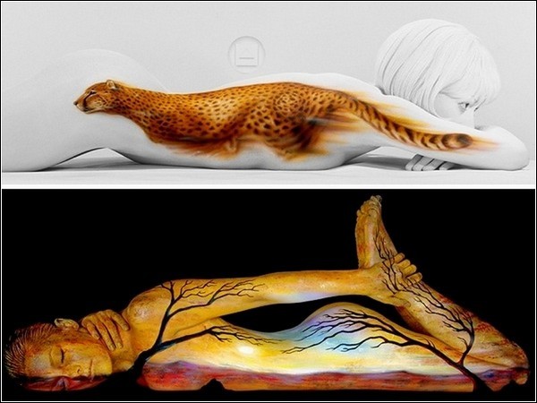 Боди-арт: поразительные примеры живописи на человеческом теле