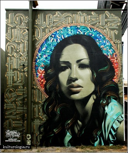 Уличные богини от мастеров граффити The Mac и Retna