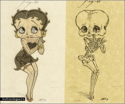  Скелеты мультяшных героев от Майкла Паулуса 