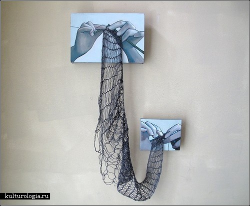 «Knit Painting»: вязание плюс живопись от Рании Хассан