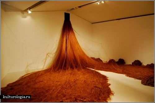 «Рапунцель»: длинноволосая инсталляция Алисы Андерсон
