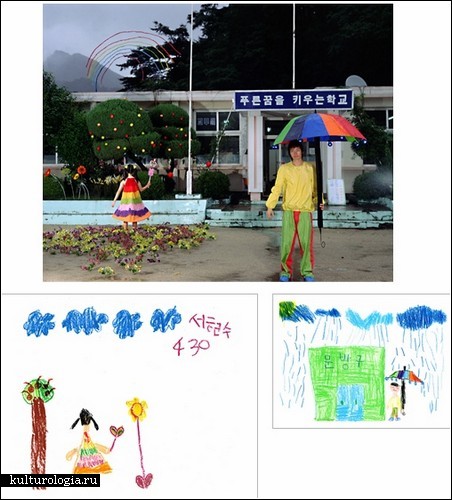 Детские рисунки в фотопроекте Yeondoo Jung