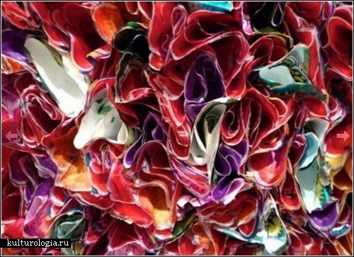 Картины из бумажных цветов от Чжуана Хёна И