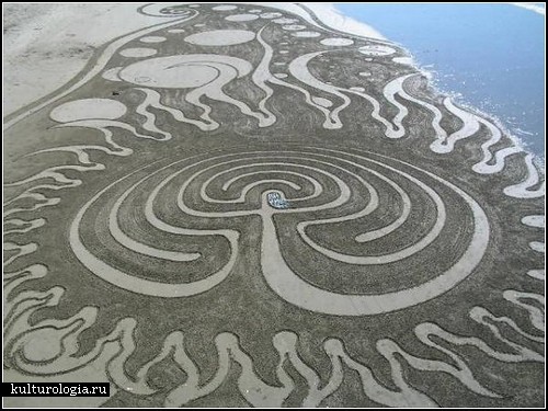 Картины на песке. Художества новозеландского автора Питера Доннелли (Peter Donnelly)