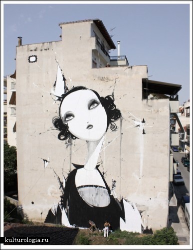 Настенное творчество Александроса Васмулакиса (Alexandros Vasmoulakis) на улицах Афин