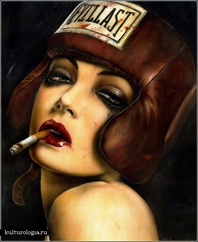 Курящие женщины. Картины Брайана Вивероса (Brian М. Viveros)