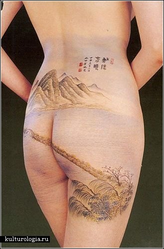 Эротический боди-арт китайского художника Seyi Wujian