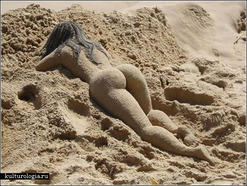 Скульптуры из песка. Потрясающий пляжный арт