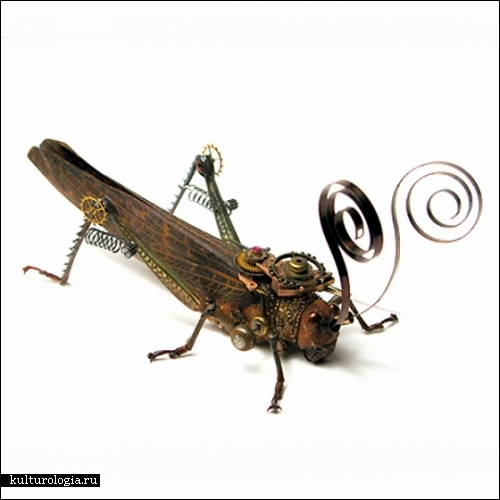 Скульптуры-роботы из насекомых. Работы студии Insect Lab и скульптора Майка Либби (Mike Libby)