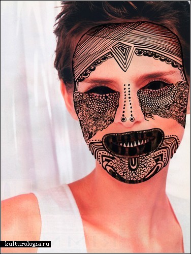 Арт-проект Tribal masks для журнала I Want You
