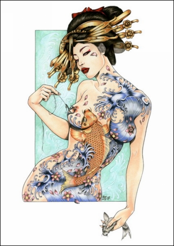 Художественный проект «Geisha Project» от Zoe Lacchei