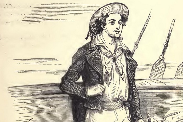 Моряк Эдмон Дантес. Иллюстрация к книге Дюма.