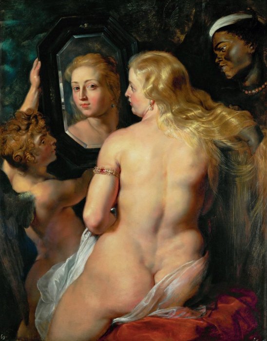  Венера перед зеркалом. Рубенс.