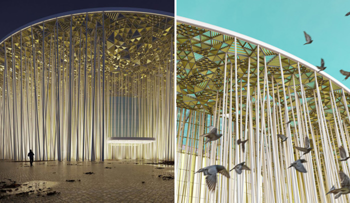 Искусственный бамбуковый лес. Театр в Китае, который стал популярным еще до своего открытия