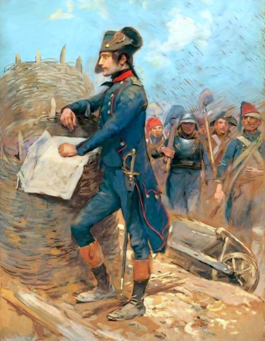 Наполеон Бонапарт во время осады Тулона.