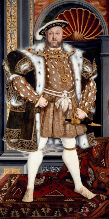 Портрет Генриха VIII из мастерской Ганса Гольбейна Младшего, 1540–1550 гг. / Фото: messynessychic.com