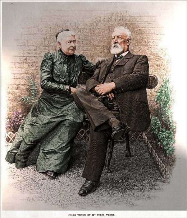 Жюль Верн и мадам Верн, примерно 1900 год