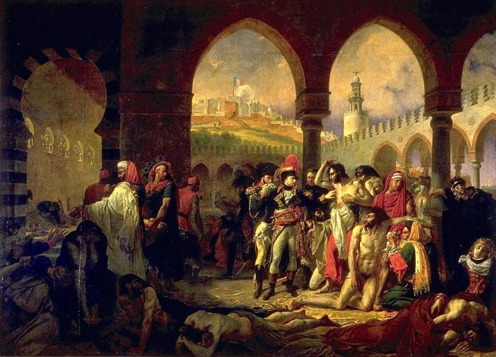 Бонапарт возле больных чумой в Яффо (1804). Антуан-Жан Гро
