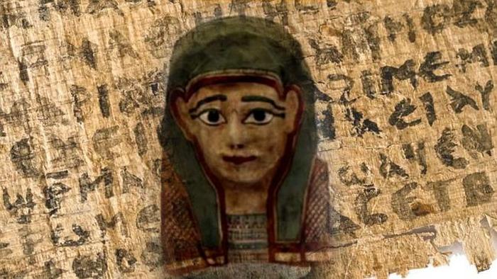 Самое древнее Евангилие найдено в маске мумии.