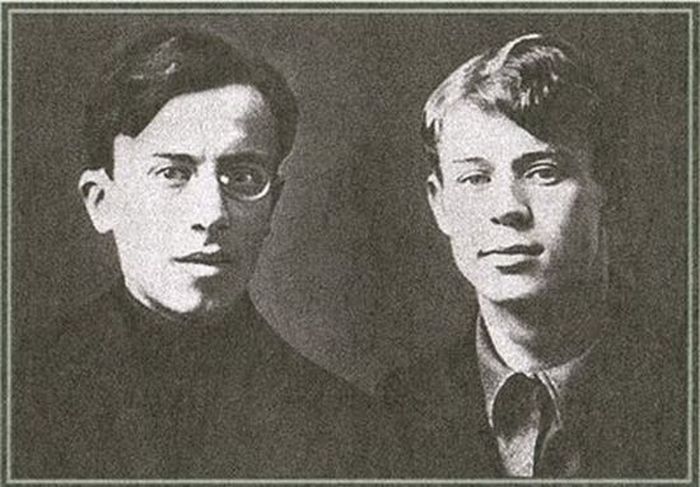Леонид Каннегиссер и Сергей Есенин. 1915 год.
