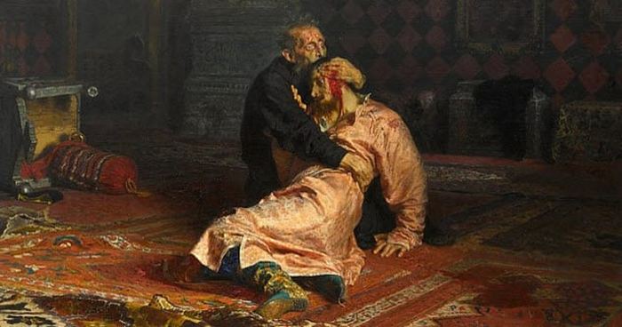 Иван Грозный убивает своего сына. Илья Репин.
