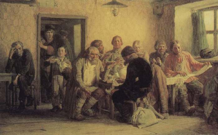 Художник В.М. Васнецов. Чаепитие в трактире. 1874 г.