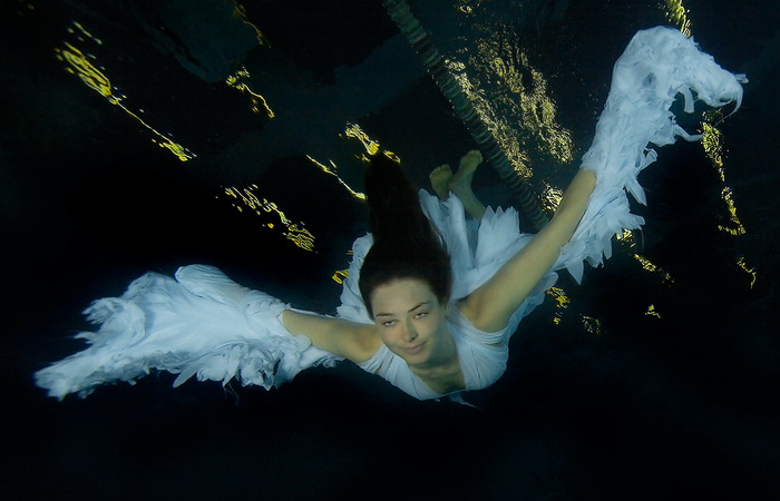 Подводные фотографии Марины Кочетовой. Неоангел.
