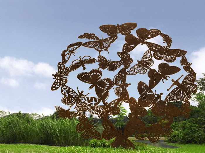 Деревья из стали в сингапурском парке. Монументальные скульптуры Бена-Давида Задока