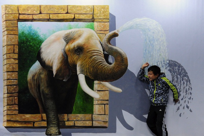 Интерактивные трехмерные картины в художественной галерее города Шэньян (Китай)