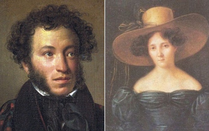 Александр Пушкин и Анна Оленина.