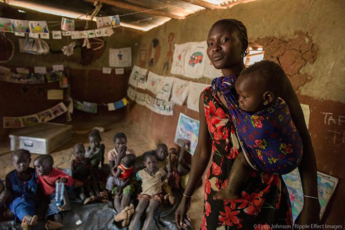 Мария и ее воспитанники (Карамонджа, Уганда)