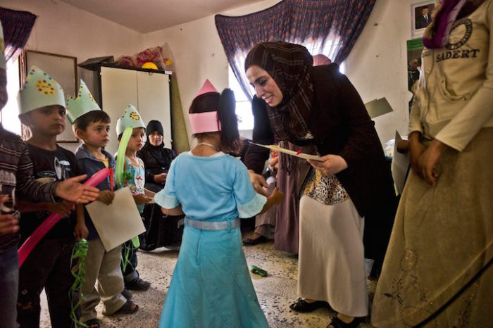Jinan Naghabandi открыла детский сад в Sawafi (Иордания)