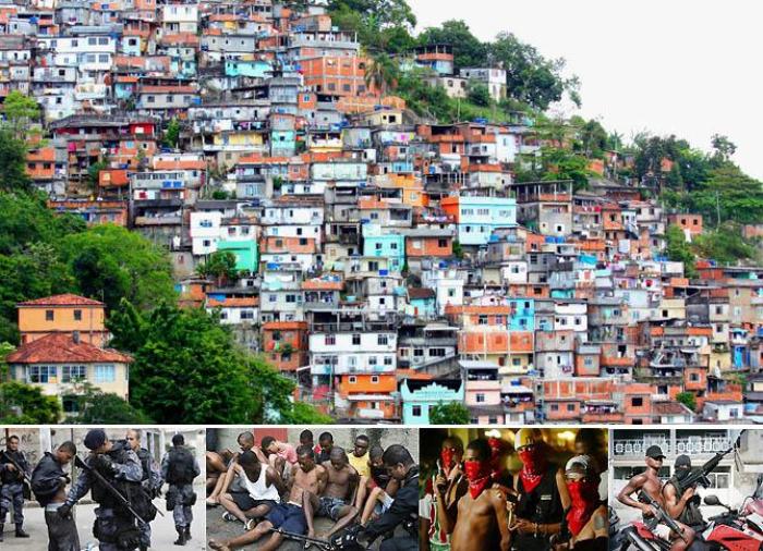 Фавелы в Рио-де-Жанейро - опасные кварталы, куда лучше не соваться.
