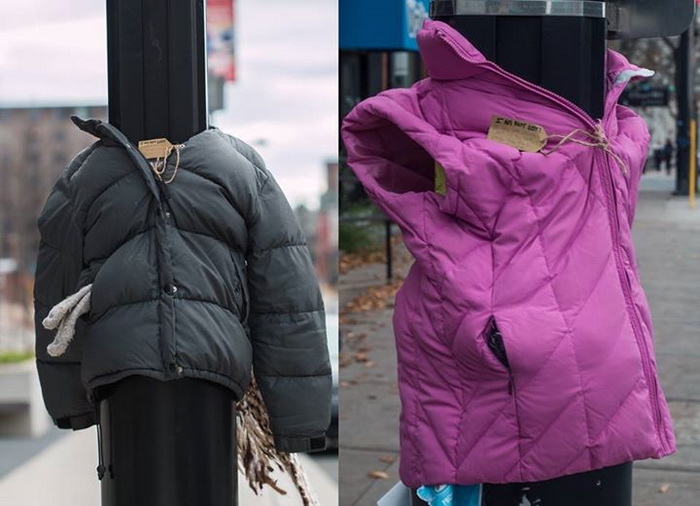 Куртки для бездомных: благотворительный проект в канадском городе