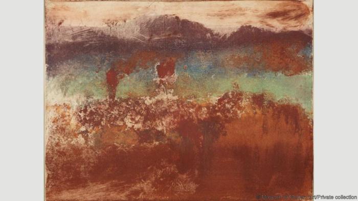 Осенний пейзаж. Эдгар Дега. 1890