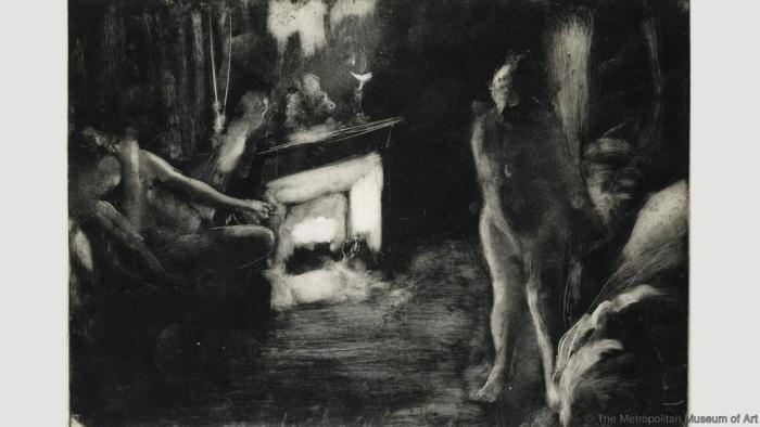 The Fireside. Эдгар Дега. 1880-85