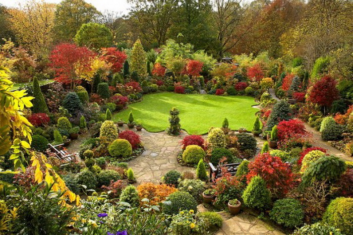 Осень в удивительном  парке Four Seasons Garden