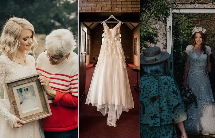 Невесты, решившие идти под венец в свадебном платье своих бабушек и прабабушек.